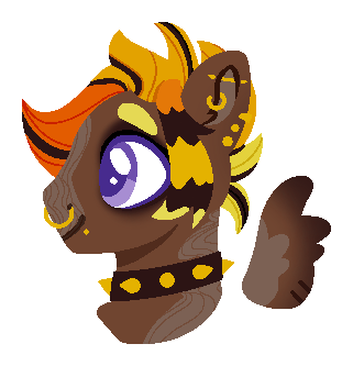 Fire-toned punk pegasus