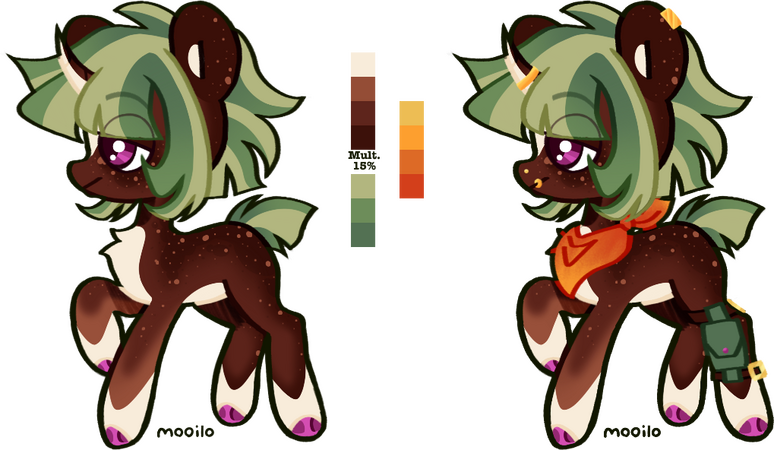 Browns &amp; greens woodsy unicorn